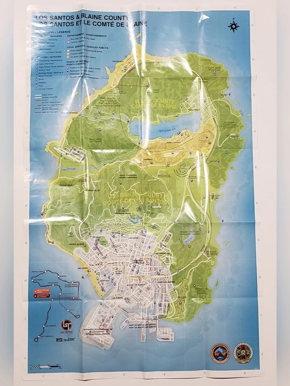 Grand Theft Auto V GTA 5 PS3 Complete CIB Map Manual Tested PlayStation 3 - Picture 9 of 15